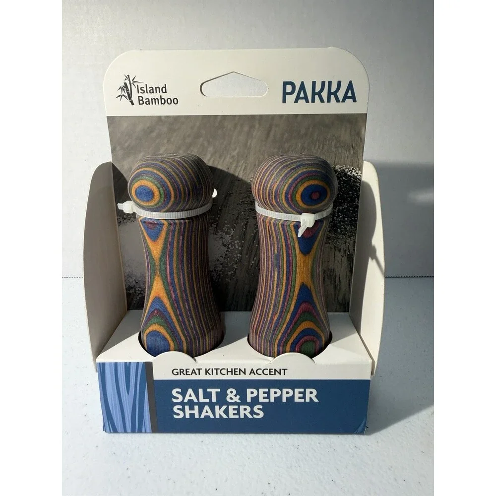 Island Bamboo Pakka Salt And Pepper Shakers